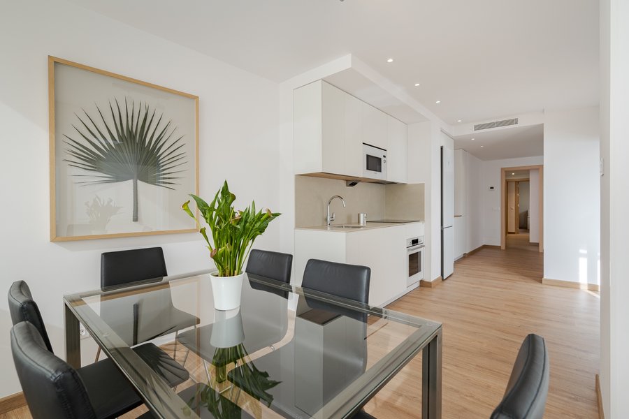 Comedor del piso de 3 habitaciones de alquiler en la calle Los Molinos 1, en Tetuán, Madrid