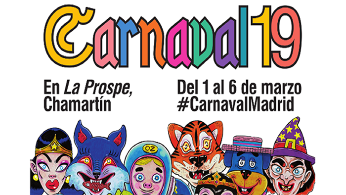 Carnaval en Madrid 2019 al aire libre en La Prospe, Chamartín