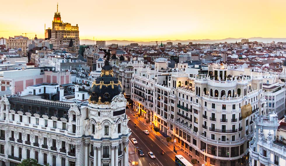 Imagen panorámica de Madrid