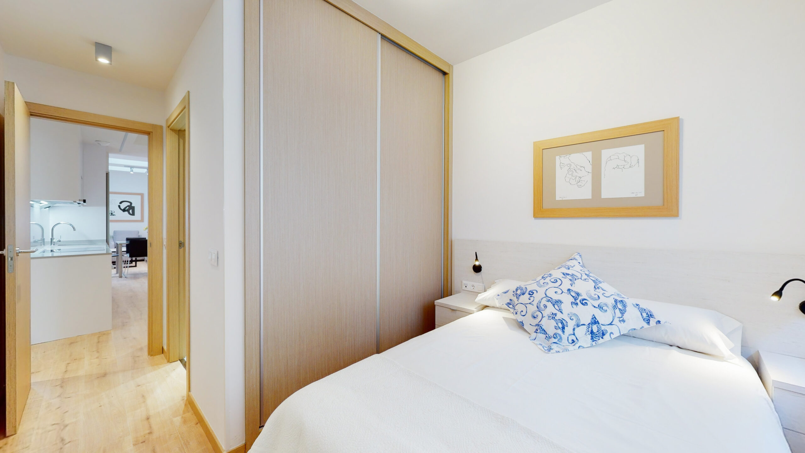 interior de un piso en alquiler de Proinca en Madrid, bien acondicionado y luminoso.